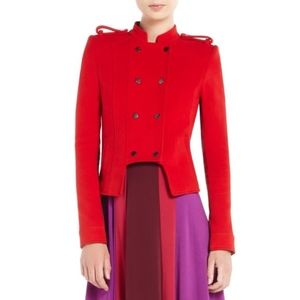BCBGMAXAZRIA Royce Military Jacket / Red / XXS